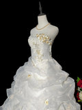 Elegant Wedding Dress Strapless Pleated Tiered Wedding Dress HZ0319