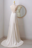 Elegant Wedding Dress A Line Halter Wedding Dress HZ0319