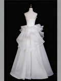 Beauty Wedding Dress Strapless Pleated Ruffle Wedding Dress HZ0319