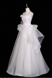 Beauty Wedding Dress Strapless Pleated Ruffle Wedding Dress HZ0319