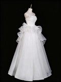 Beauty Wedding Dress Strapless Pleated Ruffle Wedding Dress HZ0319
