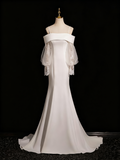 Charming Wedding Dress Off Shoulder Mermaid Wedding Dress HZ0319
