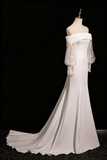 Charming Wedding Dress Off Shoulder Mermaid Wedding Dress HZ0319