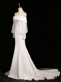 Charming Wedding Dress Off Shoulder Mermaid Wedding Dress HZ0319