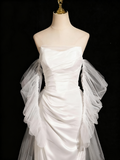 Popular Wedding Dress Strapless Tulle Mermaid Wedding Dress HZ0319