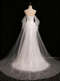 Popular Wedding Dress Strapless Tulle Mermaid Wedding Dress HZ0319