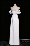 Newest Wedding Dress A Line Off Shoulder Pleated Slit Wedding Dress HZ0319
