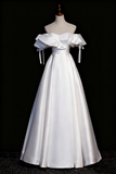 Elegant Wedding Dress Off Shoulder Ruffle Wedding Dress HZ0319