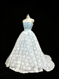 Charming Prom Dress Strapless Pleated Sweet 16 Dress Evening Dress Ball Gown HZ0319