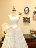 Elegant Wedding Dress A Line Strapless Bowknot Wedding Dress HZ0319