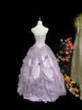Stunning Prom Dress Spaghetti Straps Tulle Ball Gown Evening Dress Quinceanera Dress HZ0319