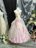 Charming Prom Dress Strapless Pleated Ball Gown Evening Dress Sweet 16 Dress HZ0319