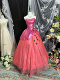 Sweet Prom Dress Spaghetti Straps Tulle Ball Gown Evening Dress Sweet 16 Dress HZ0319