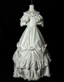 Retro Wedding Dress Off Shoulder Pleated Wedding Dress HZ0319