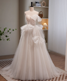 New Arrival Wedding Dress Spaghetti Straps Tulle Wedding Dress HZ0319
