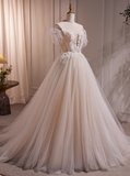 New Arrival Wedding Dress Off Shoulder Tulle Wedding Dress HZ0319