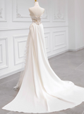 Elegant Wedding Dress One Shoulder Pleated Tulle Wedding Dress HZ0319