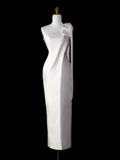 Elegant Wedding Dress One Shoulder Fit Wedding Dress HZ0319