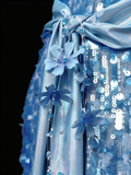 Shiny Prom Dress Strapless Pleated Cocktail Dress Evening Dress Birthday Party Dress HZ0319