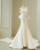 Beauty Wedding Dress Strapless Bowknot Mermaid Wedding Dress HZ0319