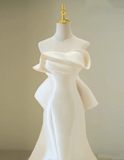 Beauty Wedding Dress Strapless Bowknot Mermaid Wedding Dress HZ0319