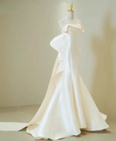 Beauty Wedding Dress Strapless Bowknot Mermaid Wedding Dress HZ0319