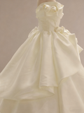 New Arrival Wedding Dress Off Shoulder Pleated Rose Wedding Dress HZ0319