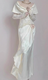 New Arrival Wedding Dress Off Shoulder Lace Pleated Wedding Dress HZ0319