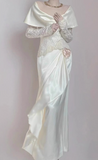 New Arrival Wedding Dress Off Shoulder Lace Pleated Wedding Dress HZ0319