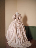 Vintage Wedding Dress V-neck Pleated Lace Wedding Dress HZ0319