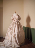 Vintage Wedding Dress V-neck Pleated Lace Wedding Dress HZ0319