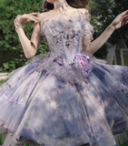 New Arrival Homecoming Dress Strapless Tulle Short Prom Dress Birthday Party Dress HZ0319