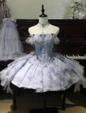 New Arrival Homecoming Dress Strapless Tulle Short Prom Dress Birthday Party Dress HZ0319