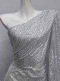 Shiny Homecoming Dress Asymmetrical Neck Short Prom Dress Birthday Party Dress Cocktail Dress HZ0319
