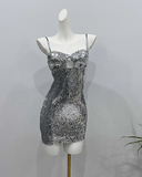 Shiny Homecoming Dress Spaghetti Straps Sequins Short Prom Dress Birthday Party Dress Cocktail Dress HZ0319