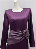 Elegant Prom Dress Crew Neck Pleated Evening Dress Gala Dress HZ0319