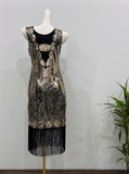 Stunning Prom Dress Crew Neck Tassel Sequins Birthday Party Dress Cocktail Dress HZ0319