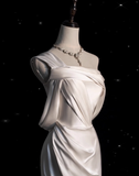 New Arrival Wedding Dress One Shoulder Pleated Mermaid Wedding Dress HZ0319