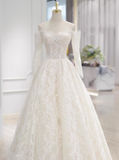 Charming Wedding Dress Off Shoulder Lace Wedding Dress HZ0319