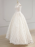 Charming Wedding Dress Off Shoulder Lace Wedding Dress HZ0319