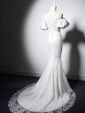 Popular Wedding Dress Strapless Pleated Mermaid Wedding Dress HZ0319