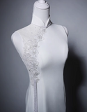 Minimalist Wedding Dress High Collar Mermaid Wedding Dress HZ0319