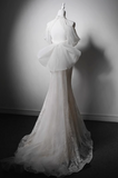Elegant Wedding Dress Off Shoulder Backless Lace Mermaid Wedding Dress HZ0319