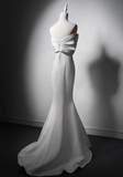 Elegant Wedding Dress Strapless Pleated Mermaid Wedding Dress HZ0319
