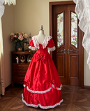 Stunning Prom Dress Crew Neck Pleated Lace Evening Gown Quinceanera Dress HZ0319