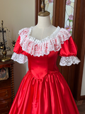Stunning Prom Dress Crew Neck Pleated Lace Evening Gown Quinceanera Dress HZ0319