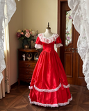 Stunning Prom Dress Crew Neck Pleated Lace Evening Gown Quinceanera Dress HZ0319