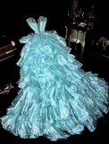 Stunning Prom Dress Sweetheart Tiered Evening Gown Birthday Party Dress Ball Gown Sweet 16 Dress HZ0319