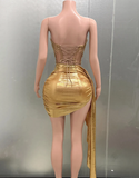 Sexy Homecoming Dress Gold Sweetheart Pleated Short Prom Dress Cocktail Dress Birthday Party Dress HZ0319
