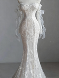 Elegant Wedding Dress Sweetheart Lace Mermaid Wedding Dress HZ0319